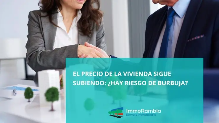 Gráfico del precio de la vivienda en España con tendencia al alza y dudas sobre burbuja